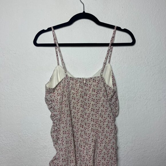Blush BJ Tank Lined Side Ruching Floral Mini Dress - Picture 3 of 5